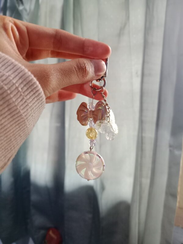 Bag Charm/Key Chain Rainbow Lollipop